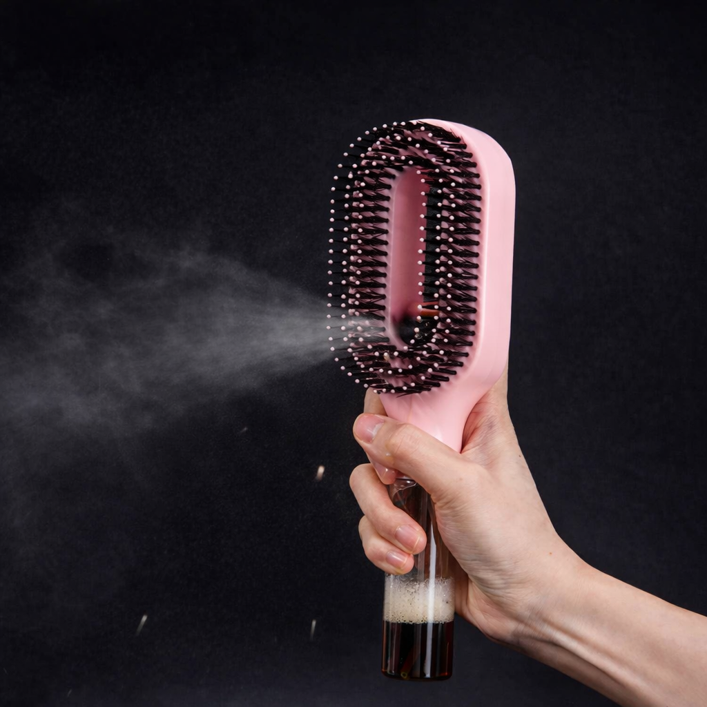Detangling Hair Brush with Spray Bottle
