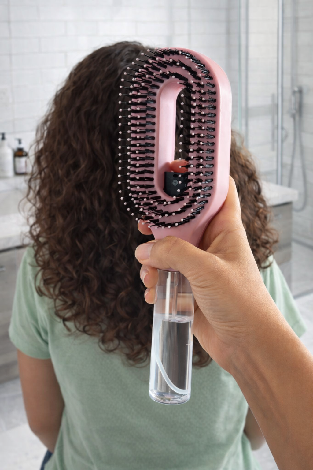 Detangling Hair Brush with Spray Bottle