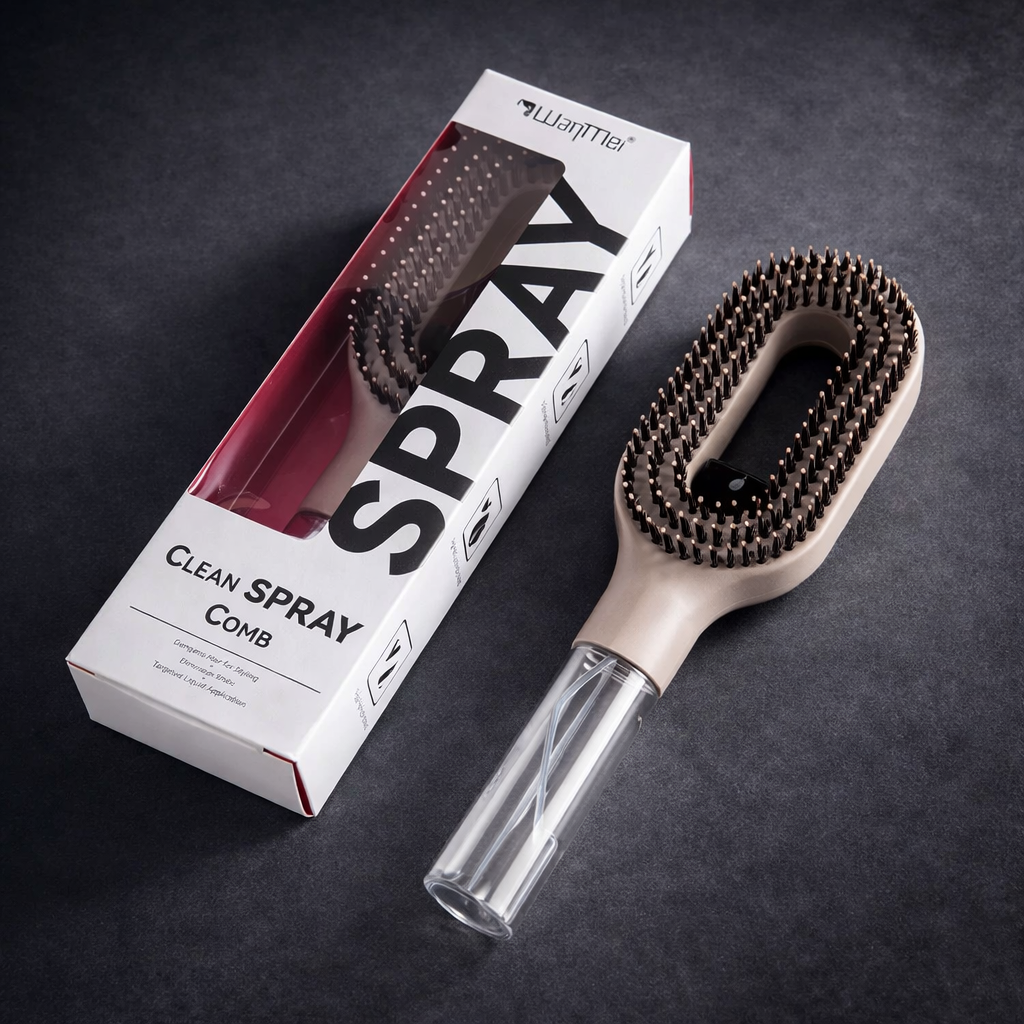 Detangling Hair Brush with Spray Bottle