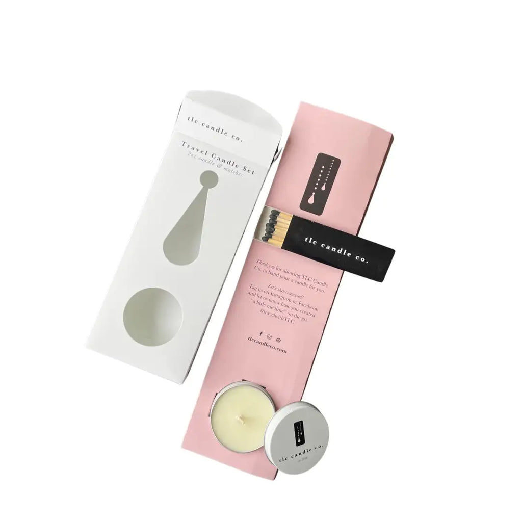 Travel Candle with Matches - Pomme Cider